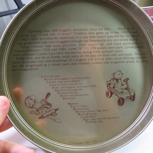 Childhood Memories Tom Sturgis Pretzels 14 oz Metal Tin Empty - Picture 11 of 12